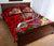 American Samoa Polynesian Quilt Bed Set - Turtle Plumeria (Red) - Polynesian Pride