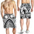 Polynesian Men's Shorts, Maui Tattoo Polynesian Patterns (White) - Polynesian Pride