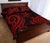 American Samoa Quilt Bed Set - Red Tentacle Turtle - Polynesian Pride