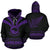 Maori Aotearoa Silver Fern Hoodie Violet Medal Version Unisex Purple - Polynesian Pride