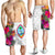 Guam All Over Print Men's Shorts Polynesian Hibiscus White Pattern White - Polynesian Pride