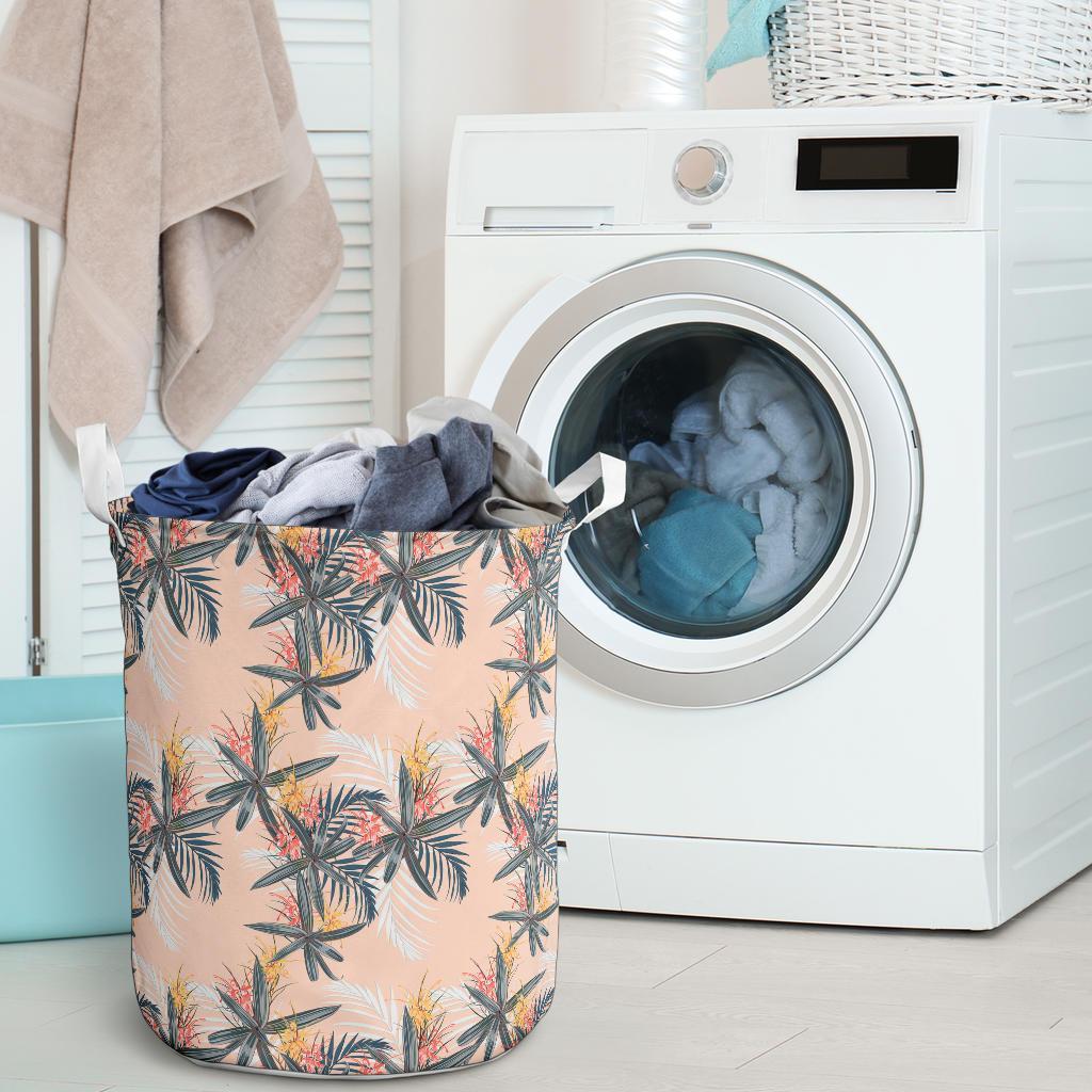 Tropical Pattern Pink Hawaii Laundry Basket AH - Polynesian Pride