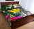 Hawaii Quilt Bed Set White - Turtle Plumeria Banana Leaf - Polynesian Pride