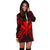 Hawaii Polynesian Hoodie Dress Map Red - Polynesian Pride