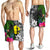 New Caledonia Men Shorts - Turtle Plumeria Banana Leaf - Polynesian Pride