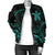 Hawaii Turtle Polynesian Women's Bomber Jacket - Turquoise - Frida Style - Polynesian Pride