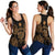 Niue Polynesian Women Tank Top Map Gold - Polynesian Pride