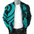 New Caledonia Men's Bomber Jacket - Turquoise Tentacle Turtle - Polynesian Pride