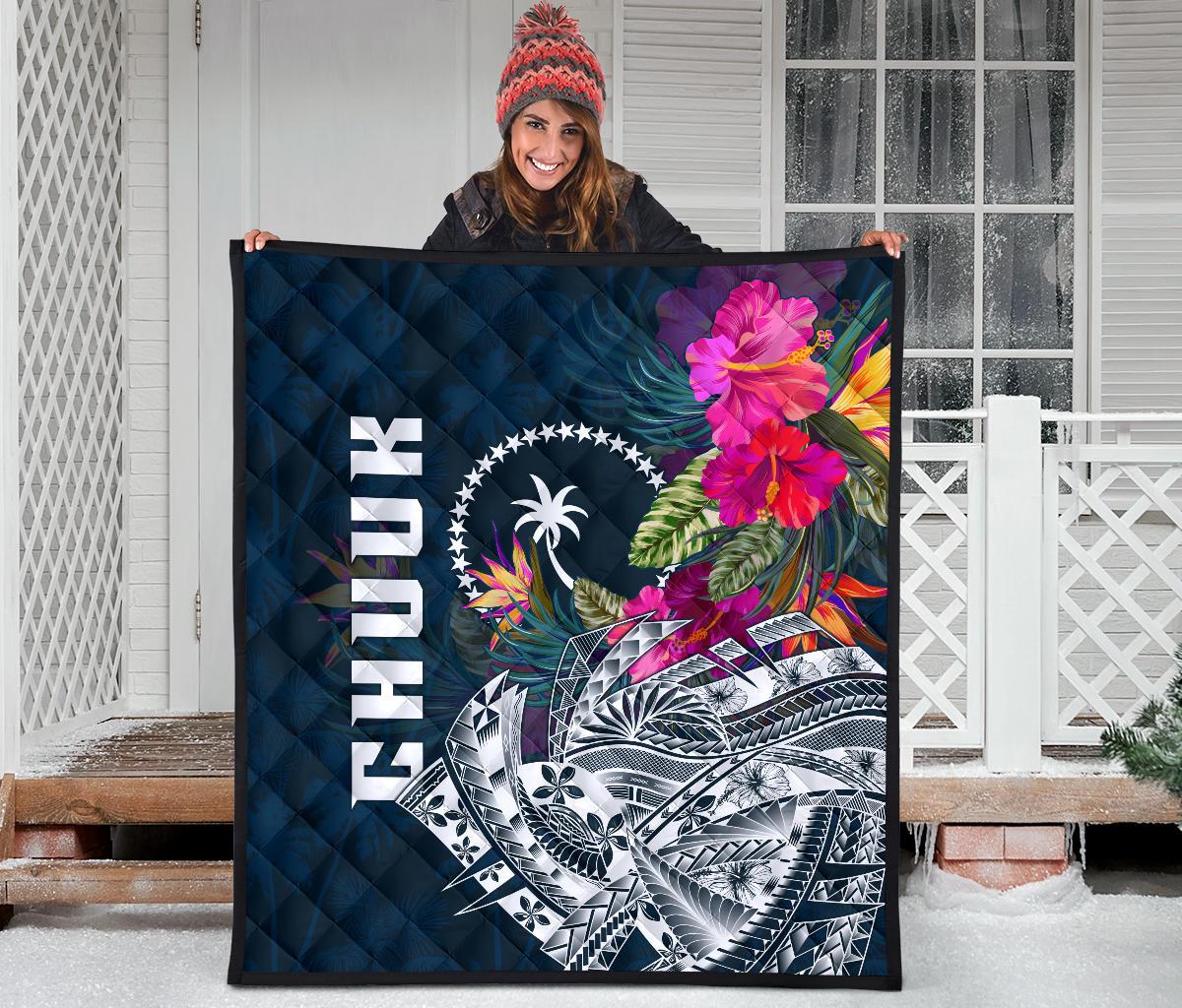 Chuuk Premium Quilt - Chuuk Summer Vibes - Polynesian Pride