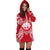 Federated States Of Micronesian Hoodie Dress Map Red White - Polynesian Pride