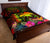 Papua New Guinea Polynesian Quilt Bed Set - Hibiscus and Banana Leaves - Polynesian Pride