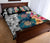 Hawaiian Turtle Swimming Wave Plumeria Hibiscus Polynesian Quilt Bed Set - Polynesian Pride