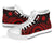 Nauru High Top Canvas Shoes - Red Tentacle Turtle - Polynesian Pride