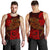 Polynesian Men's Tank Top - Red Shark Polynesian Tattoo Red - Polynesian Pride