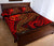 Papua New Guinea Quilt Bed Set - Red Shark Polynesian Tattoo - Polynesian Pride