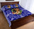 Hawaii Polynesian Quilt Bed Set - Hawaiian Dancing Girl Blue - Polynesian Pride