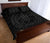 Hawaiian Kakau Honu Arc Gray Polynesian Quilt Bed Set - Polynesian Pride