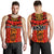 Anzac Lest We Forget Poppy Men Tank Top New Zealand Maori Silver Fern - Australia Aboriginal - Polynesian Pride