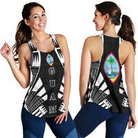 Guam Women Racerback Tank - Polynesian Tattoo Black - Polynesian Pride