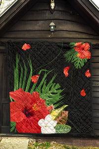 Hawaii Hibiscus Polynesian Premium Quilt - Polynesian Pride