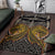 Polynesian Area Rug - Polynesian Maori Tattoo Wolf Gold-Black - Polynesian Pride