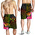 Kosrae Polynesian Men's Shorts - Hibiscus and Banana Leaves - Polynesian Pride