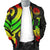 American Samoa Men's Bomber Jacket - Reggae Tentacle Turtle - Polynesian Pride