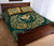 Hawaii Map Classic Floral Quilt Bed Set Green - Polynesian Pride