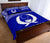 Pohnpei Micronesian Quilt Bed Set - Pohnpei Flag Blue Version - Polynesian Pride