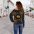 Cook Islands Polynesian Shoulder Sweater Map Gold - Polynesian Pride