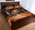 Hawaii Polynesian Turtle Waves Hibiscus Quilt Bed Set - Erik Style - AH - Orange - Polynesian Pride