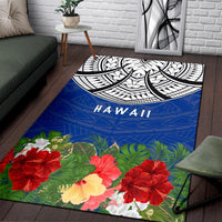 Hawaii Polynesian Area Rug - Ginger Lei Pattern - Polynesian Pride