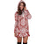 Polynesian Women's Hoodie Dress - Polynesian Red White - Polynesian Pride