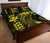 Hawaii Map Kanaka Polynesian Hula Girl Quilt Bed Set - Yellow - Polynesian Pride