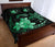 Hawaii Polynesian Turtle Plumeria Quilt Bed Set - Pog Style Green - Polynesian Pride