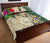 Chuuk Polynesian Quilt Bed Set - Hibiscus Turtle Tattoo Beige - Polynesian Pride