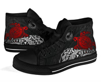 American Samoa Polynesian High Top - Sea Turtle (Red) - Polynesian Pride