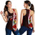 Nauru Polynesian Custom Personalised Women's Racerback Tank - Coat Of Arm With Hibiscus Red - Polynesian Pride
