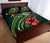 Hawaii Polynesian Quilt Bed Set - Green Turtle Hibiscus - Polynesian Pride