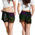 Hawaii Women's Shorts - Hawaii Seal Rocket Style Women Black - Polynesian Pride