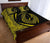 Hawaii Fish Hook Polynesian Quilt Bed Set - Circle Style Yellow - Polynesian Pride