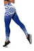 Samoa Custom Personalised Women's Leggings - Polynesian Fog Blue - Polynesian Pride