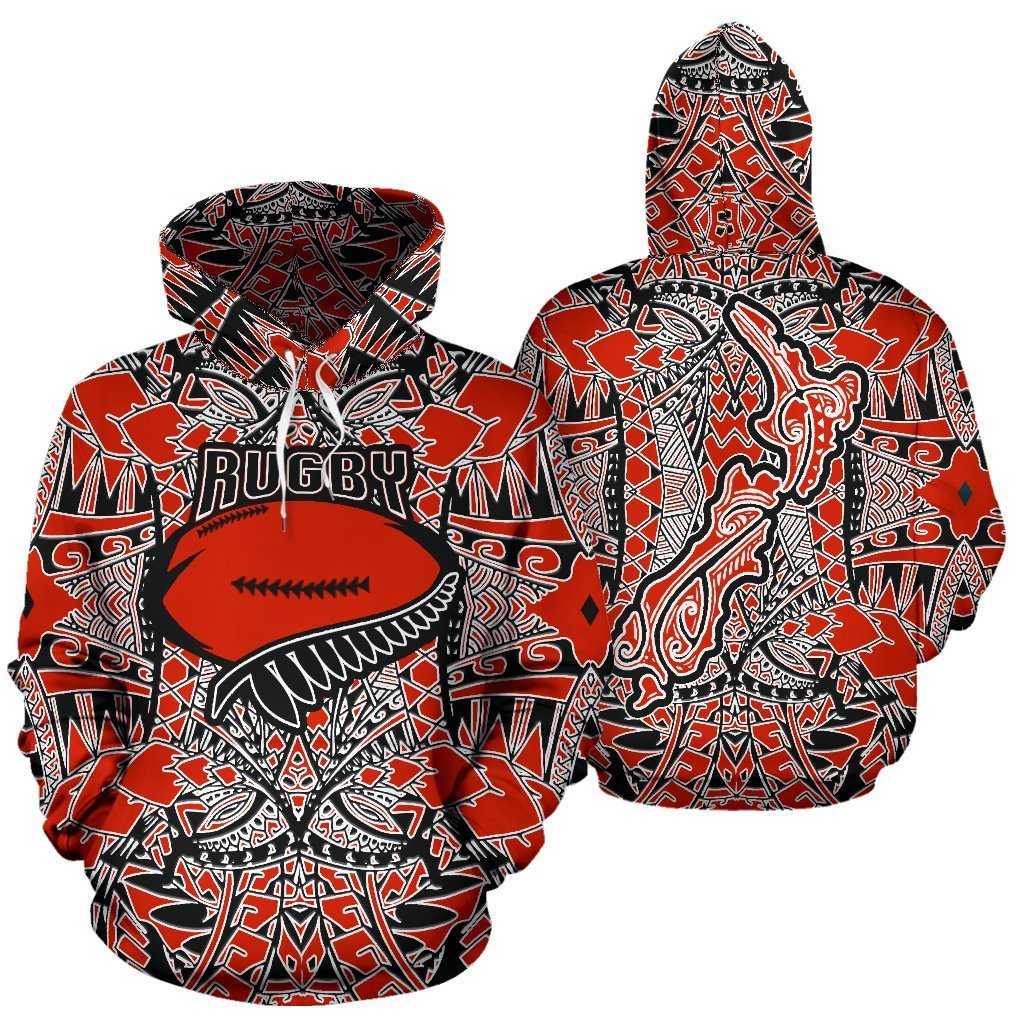 Maori Rugby Hoodie New Zealand - Polynesian Pride