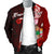 Fiji Polynesian Custom Personalised Men's Bomber Jacket - Coat Of Arm With Hibiscus - Polynesian Pride