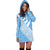 Fiji Tapa Rugby Women Hoodie Dress version Style You Win - Blue - Polynesian Pride