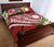 Nauru Polynesian Quilt Bed Set - Summer Plumeria (Red) - Polynesian Pride