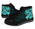 Polynesian Hawaii High Top Shoes - Kanaka Maoli Blue Turtle - Polynesian Pride