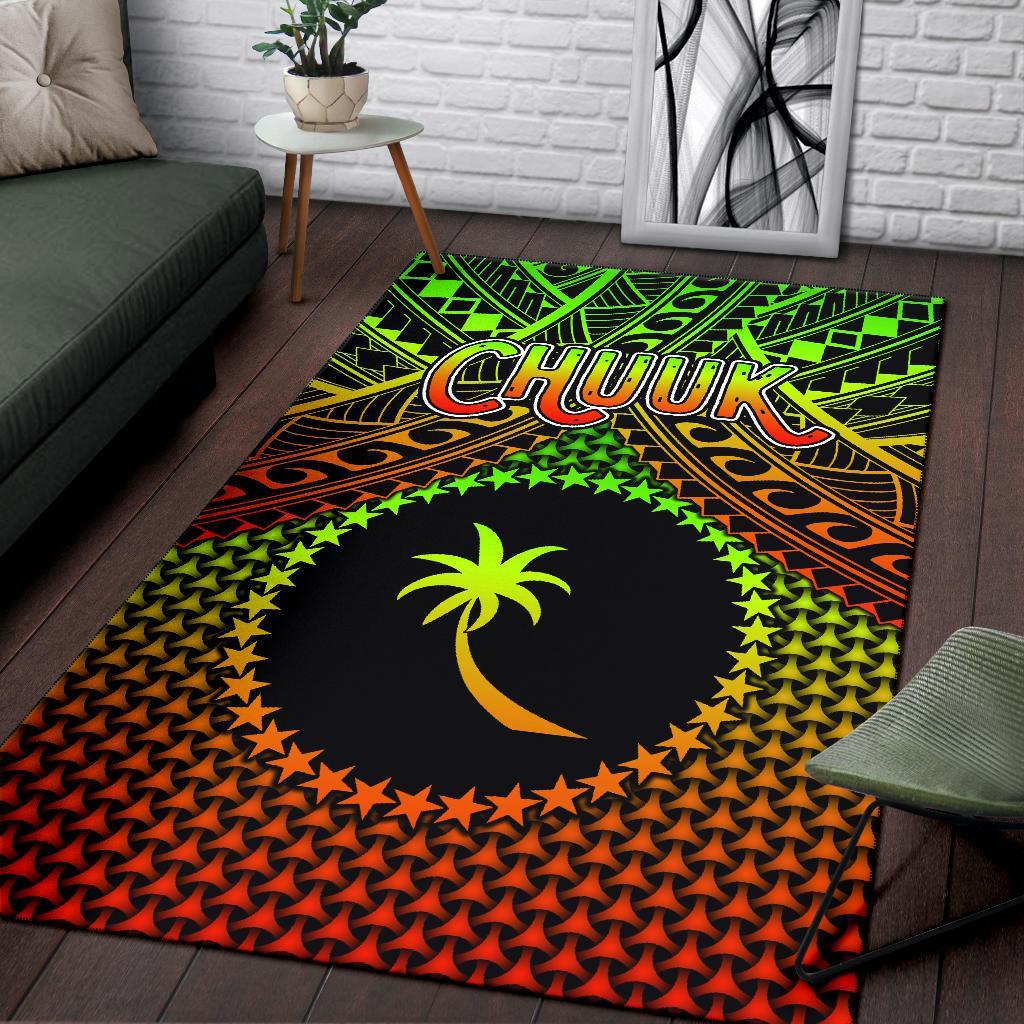 Polynesian Chuuk Area Rug - Reggae Vintage Polynesian Patterns - Polynesian Pride