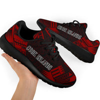 Cook Islands Sport Sneakers - Polynesian Tattoo Red - Polynesian Pride
