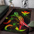 Hawaii Polynesian Area Rugs - Turtle With Blooming Hibiscus Reggae - Polynesian Pride